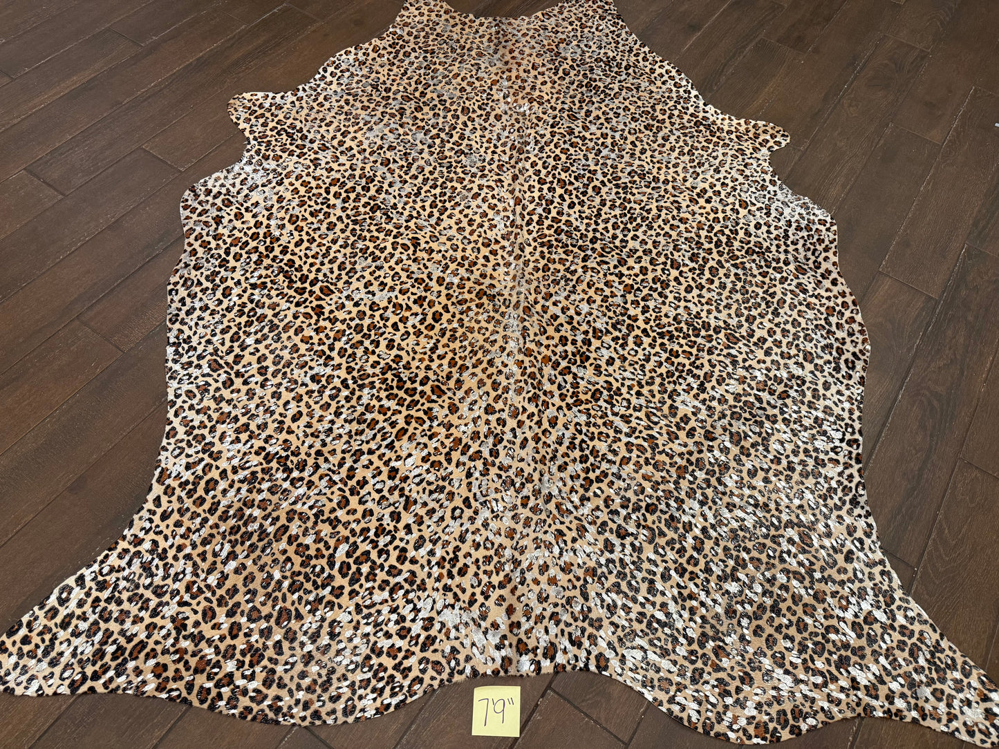 7’9” cheetah cowhide rug