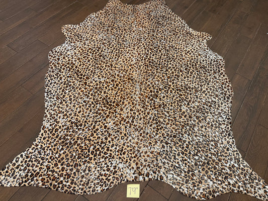 7’9” cheetah cowhide rug