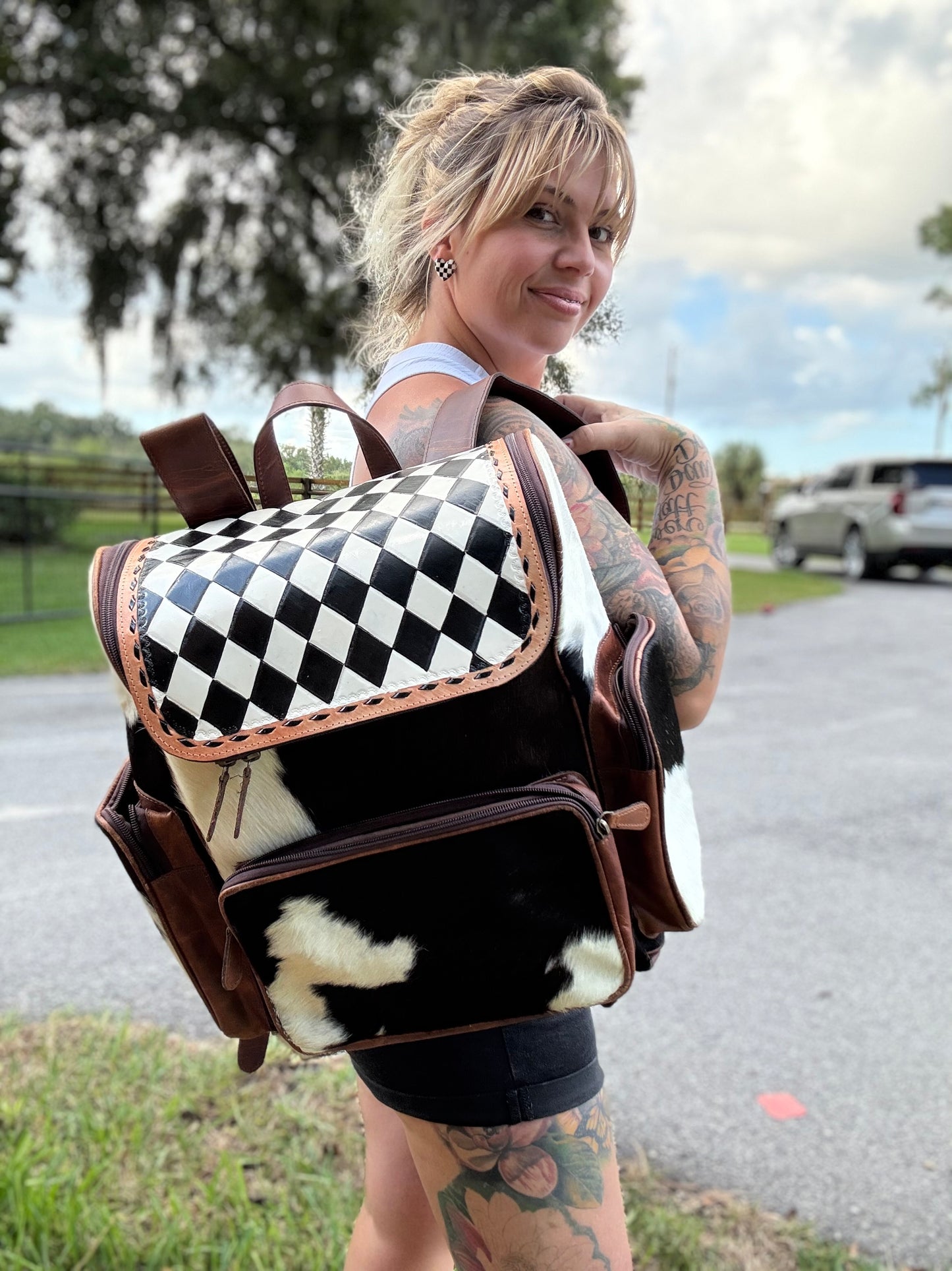 Checker bookbag