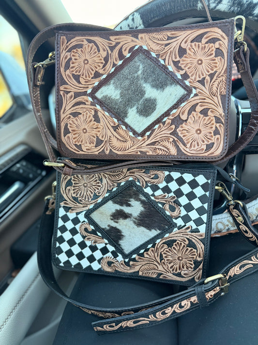 checker Crossbody bag