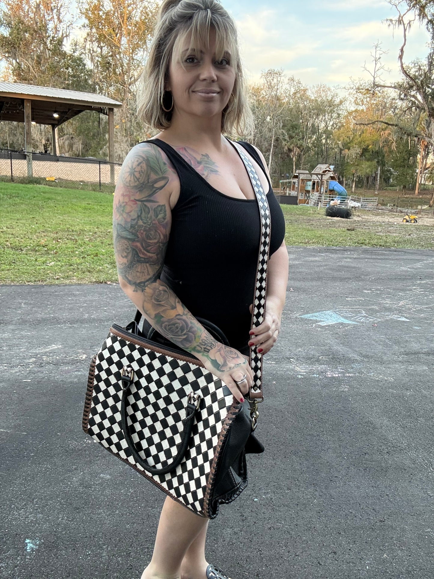 Large structured satchel / tote