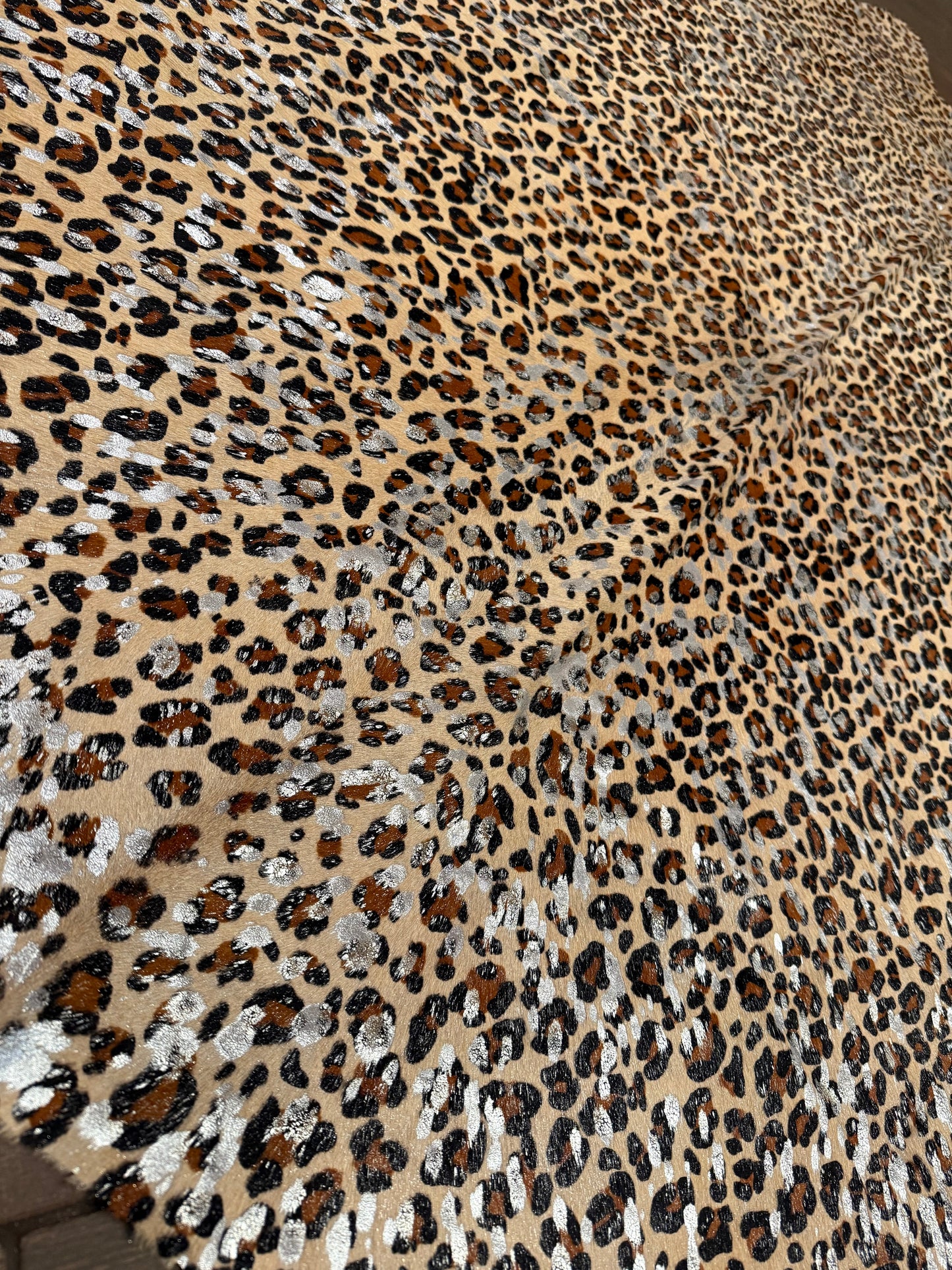 7’9” cheetah cowhide rug