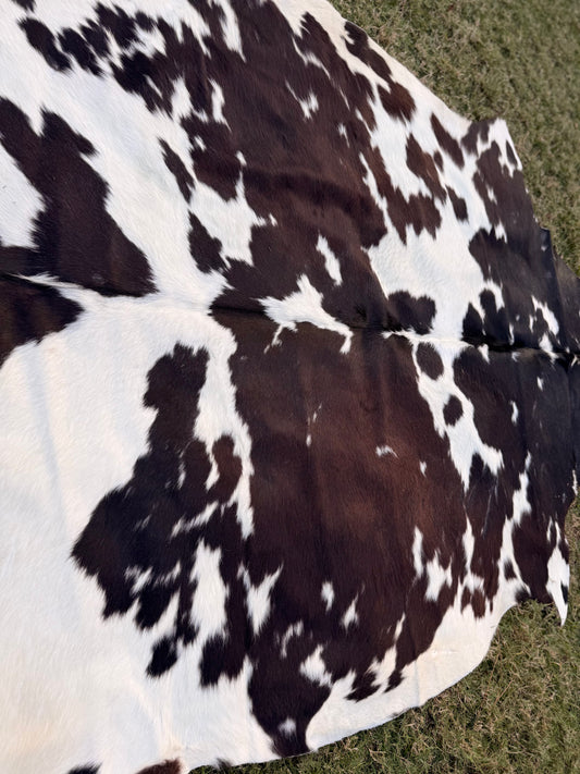 Exotic Full size cowhide rug - size 7'1”