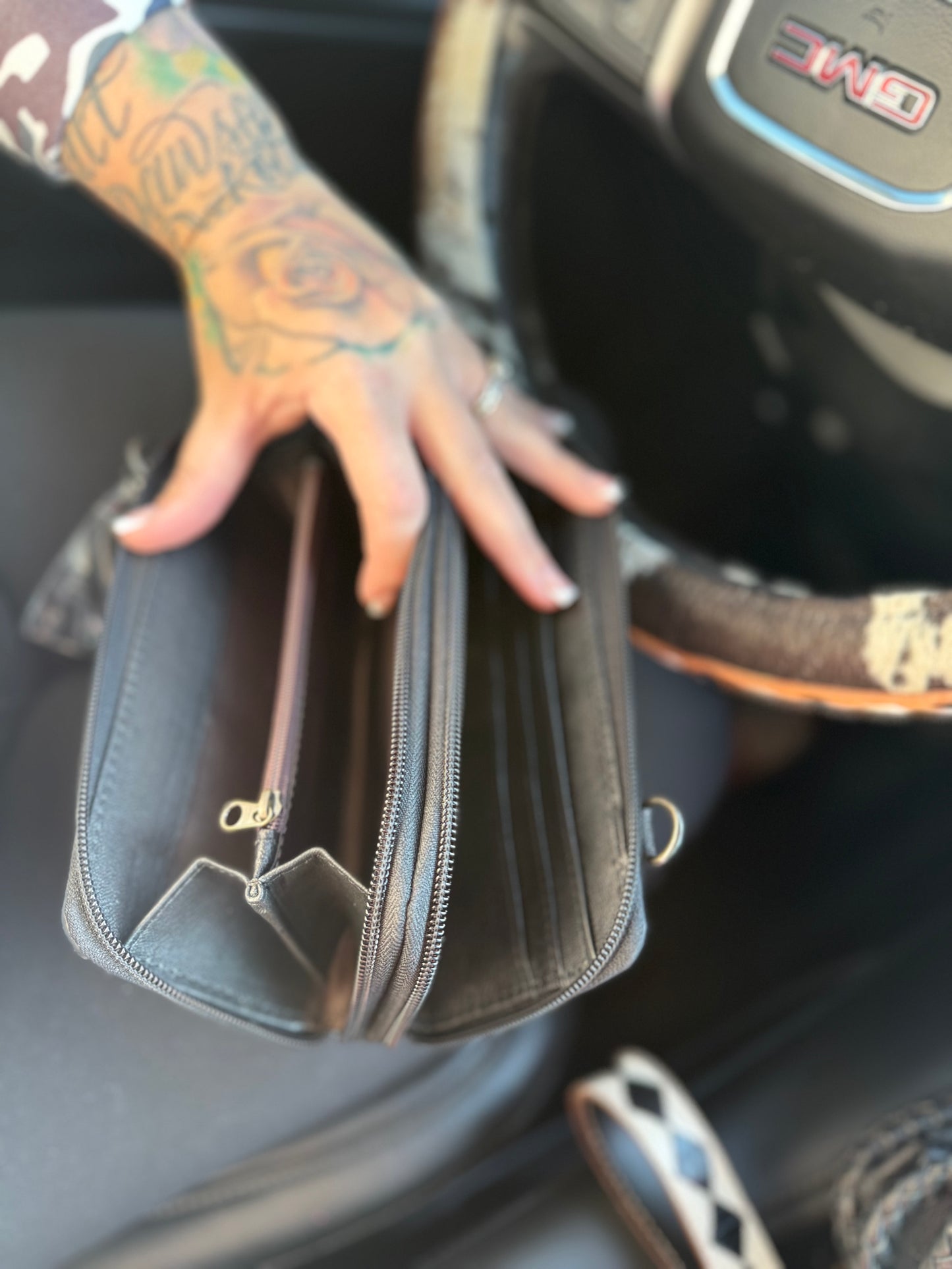 Large tote set and large wallet