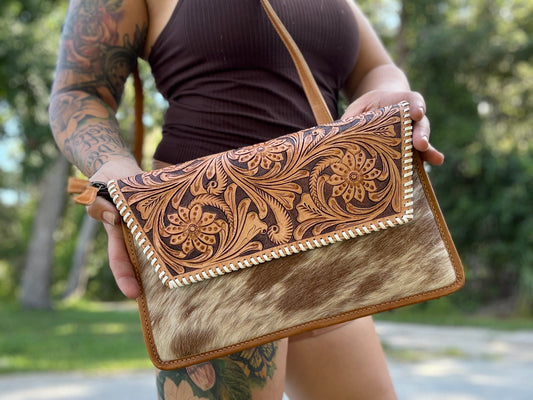 Tooled purse