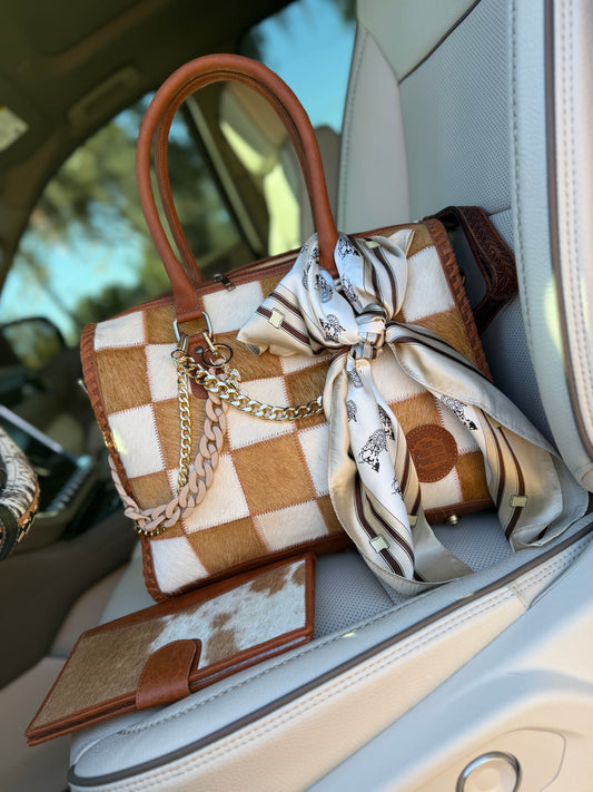 Set *The "Loretta" patchwork bag - by The Painted Porches