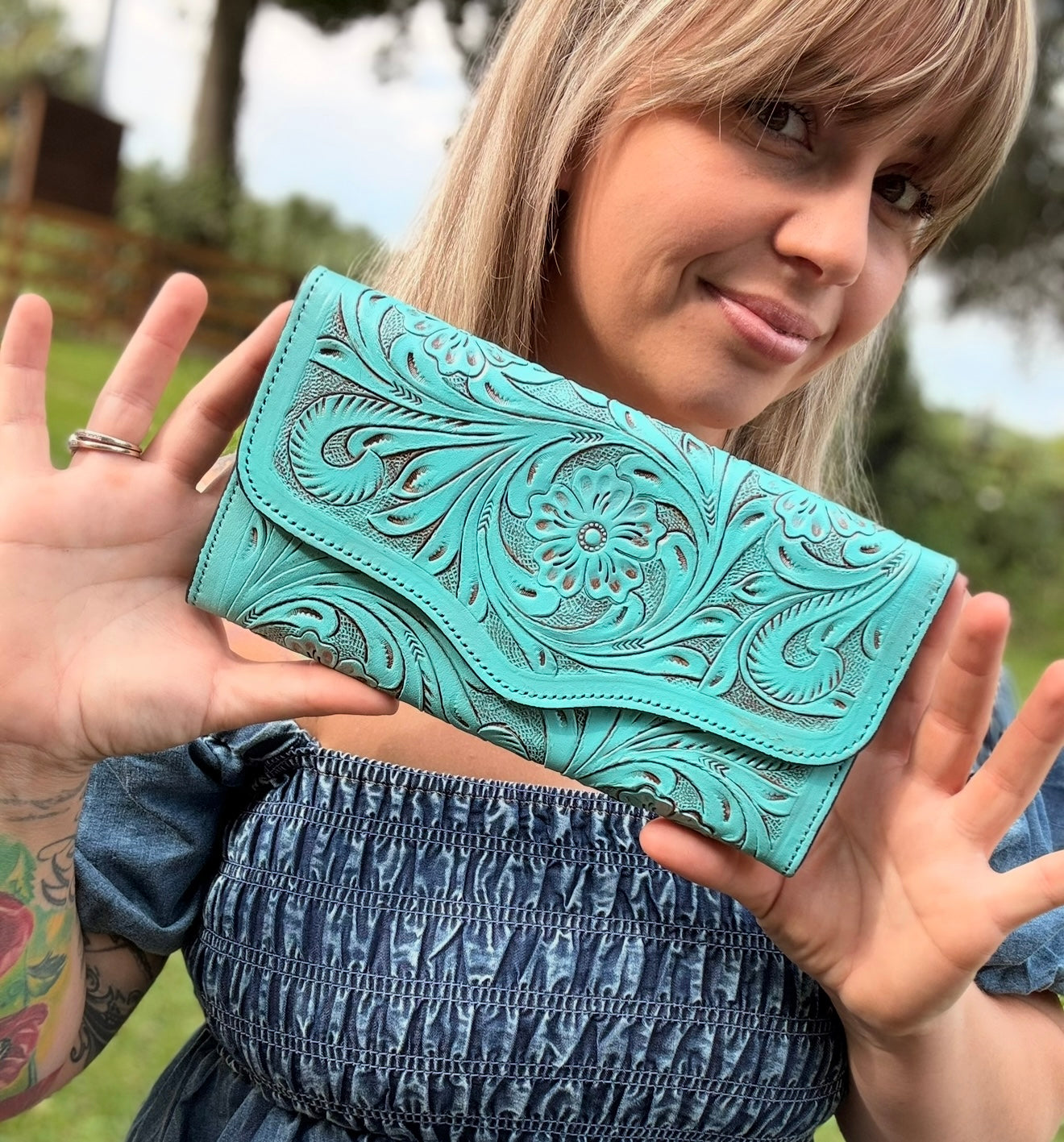 Teal wallet