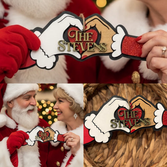 Christmas Santa and Mrs clause ornament