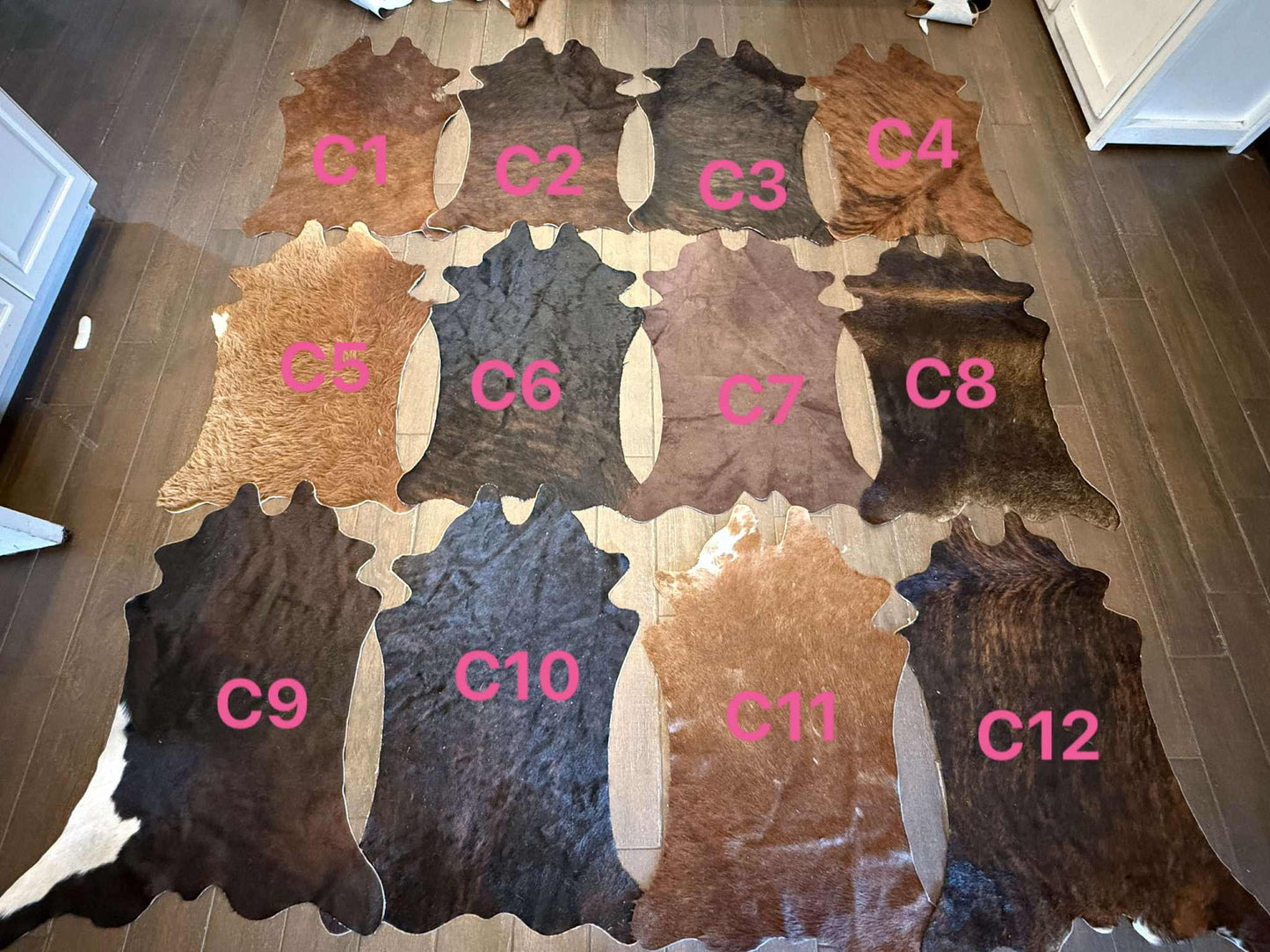 Clearance calf size hides