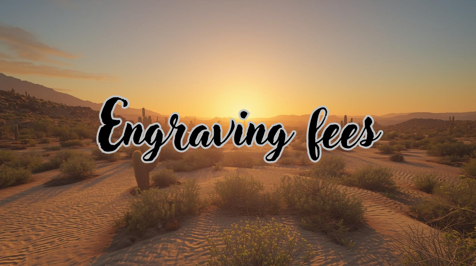 Engraving fee for hides