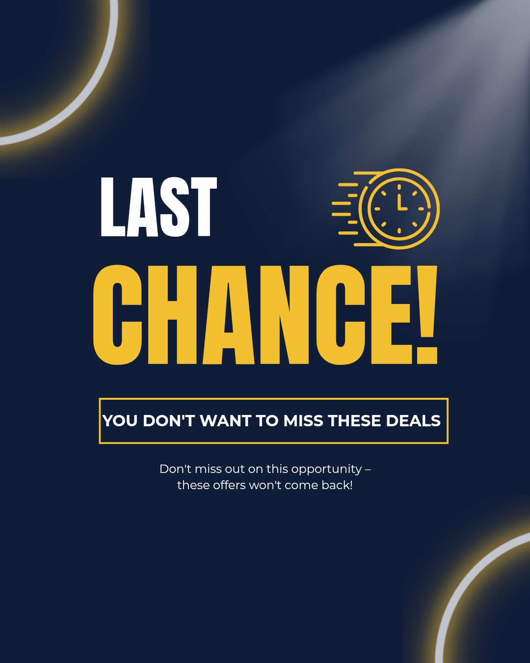 Last chance - Clearance
