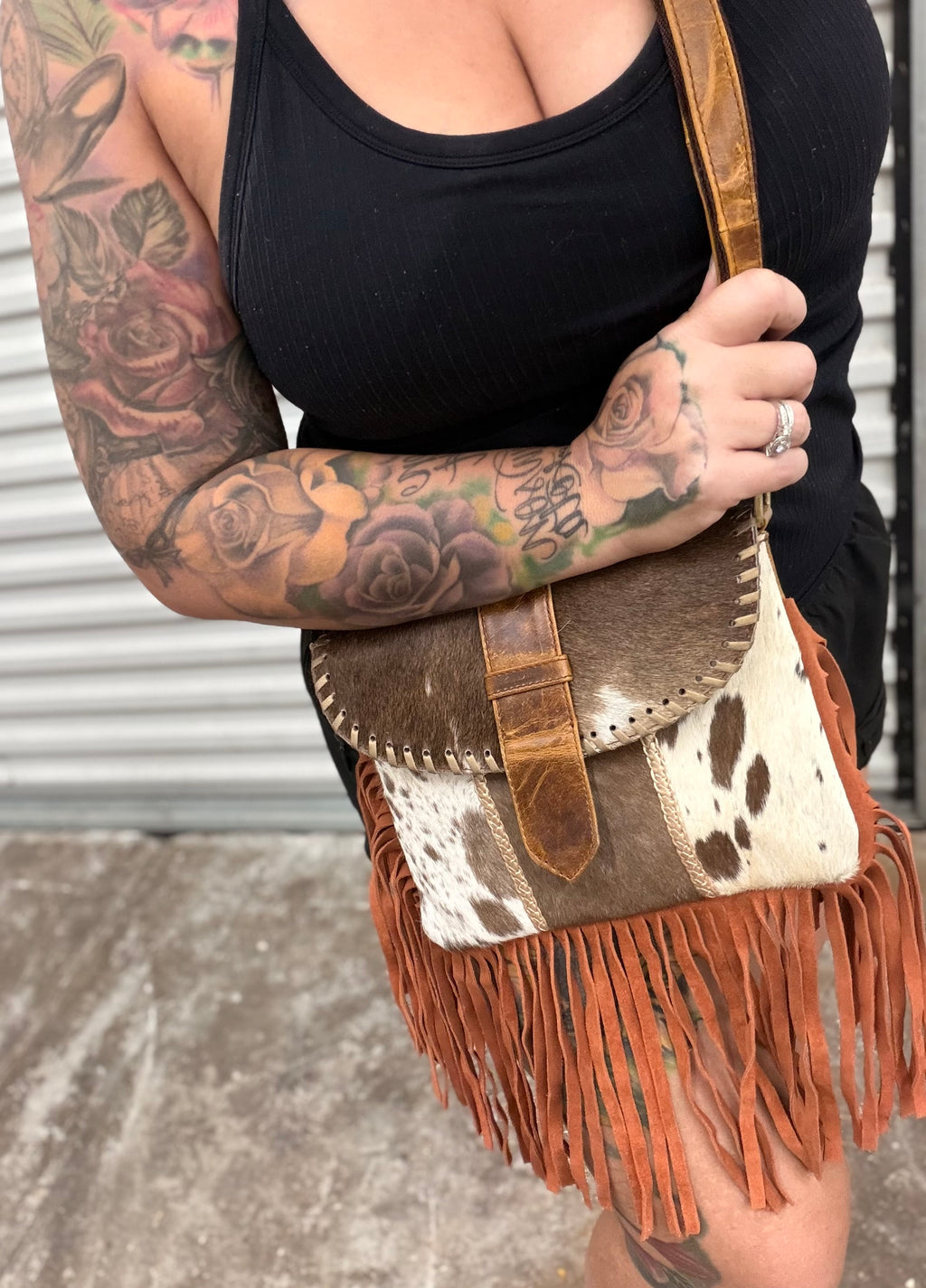 HALF OFF authentic cowhide fringe  CLEARANCE BAGS