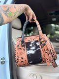 Cowhide - tooled leather speedy (M)
