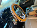 16 “ tooled leather steering wheel cover - read description before purchase