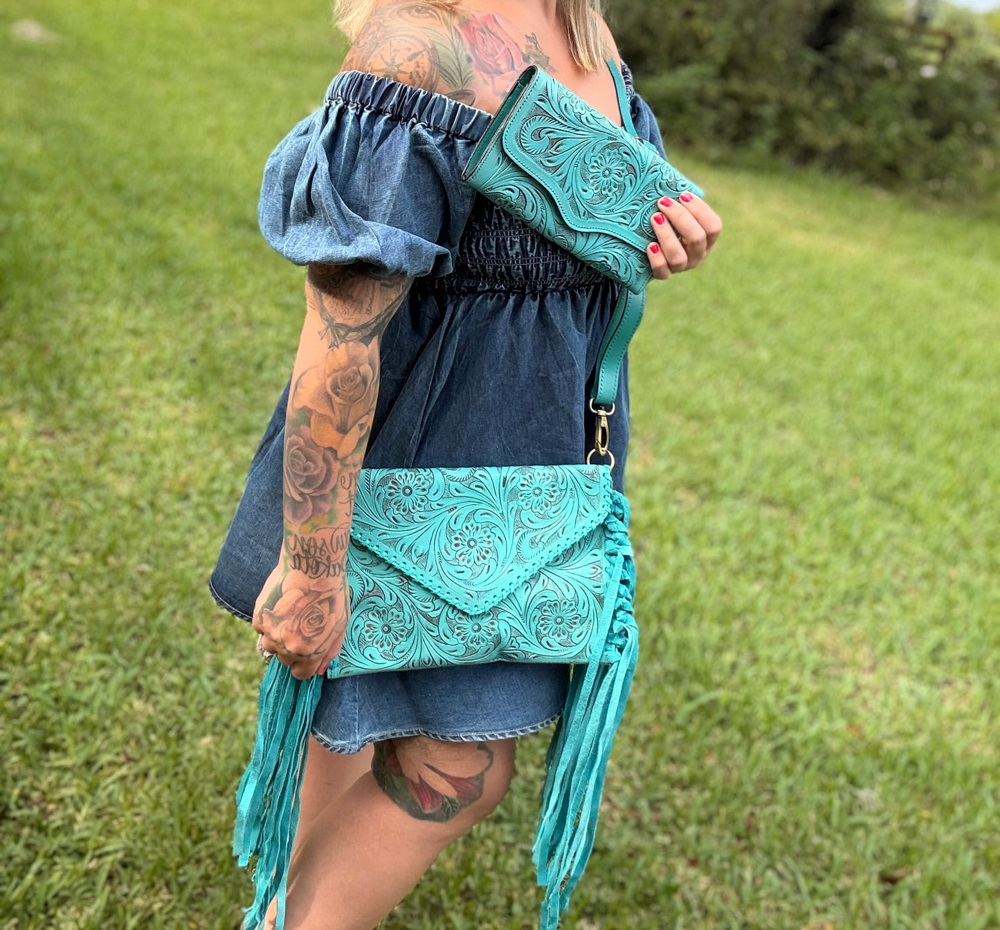 Teal combo set