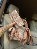 “ The Rosalie 🌸🤎”- white/cream tooled leather speedy with wallet (M)