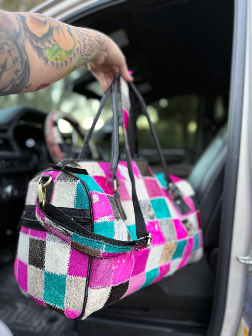 Patchwork Duffle sale