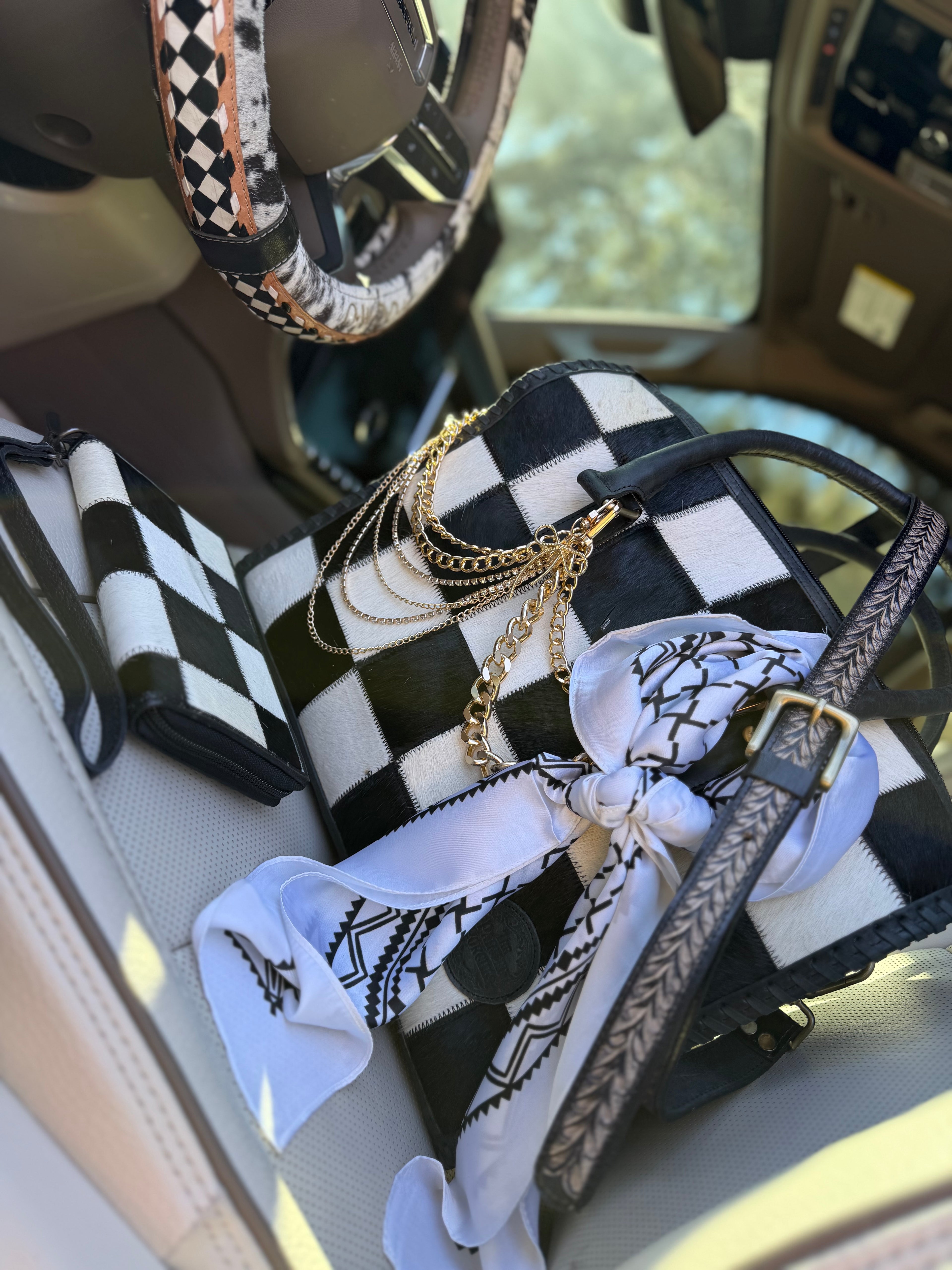 Set "Loretta" patchwork bag - by The Painted Porches