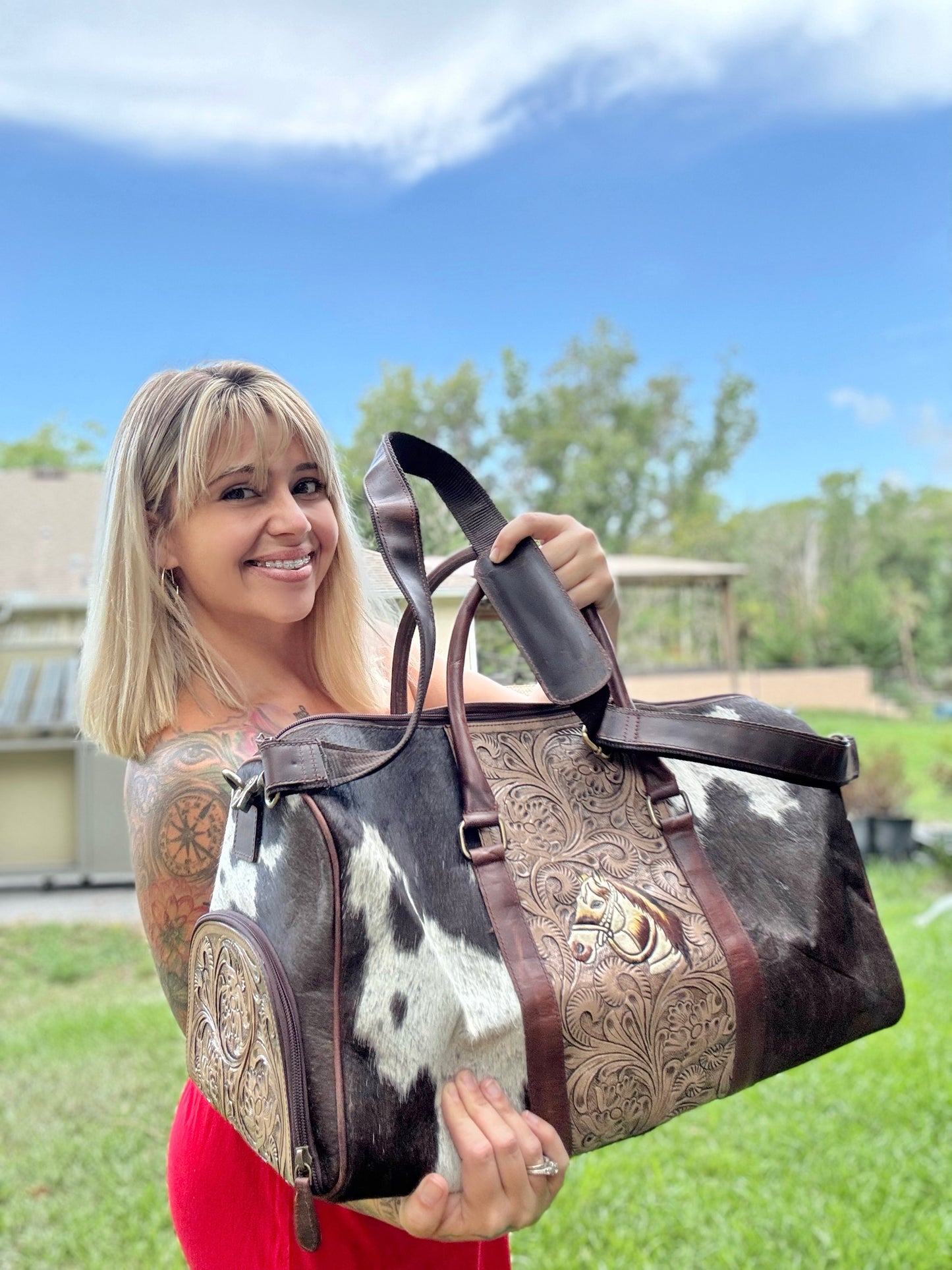 Tooled duffle