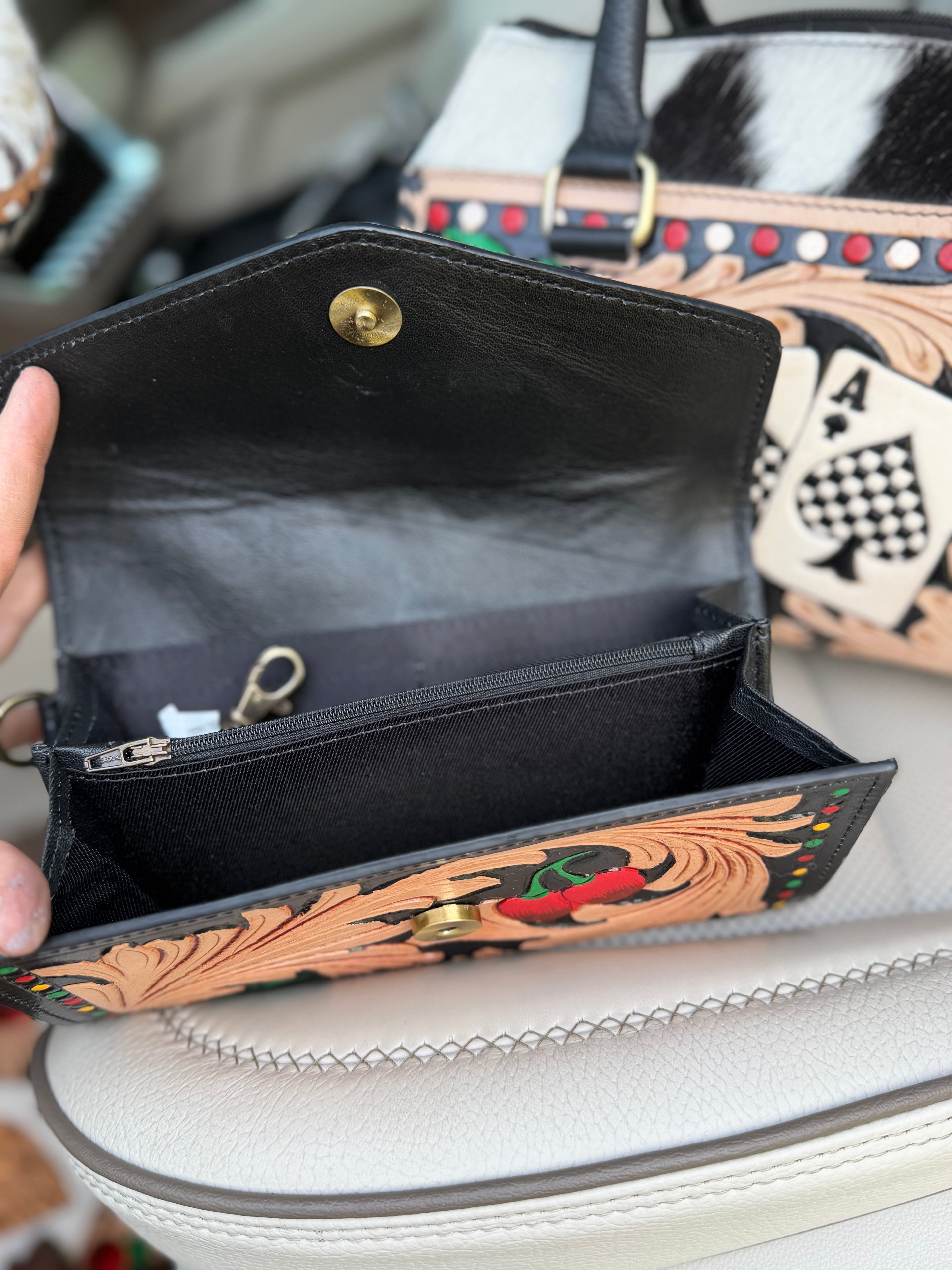 Wild Spade Tooled Wallet
