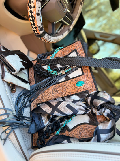 “The Ranch Queen” - classy/tooled leather tote