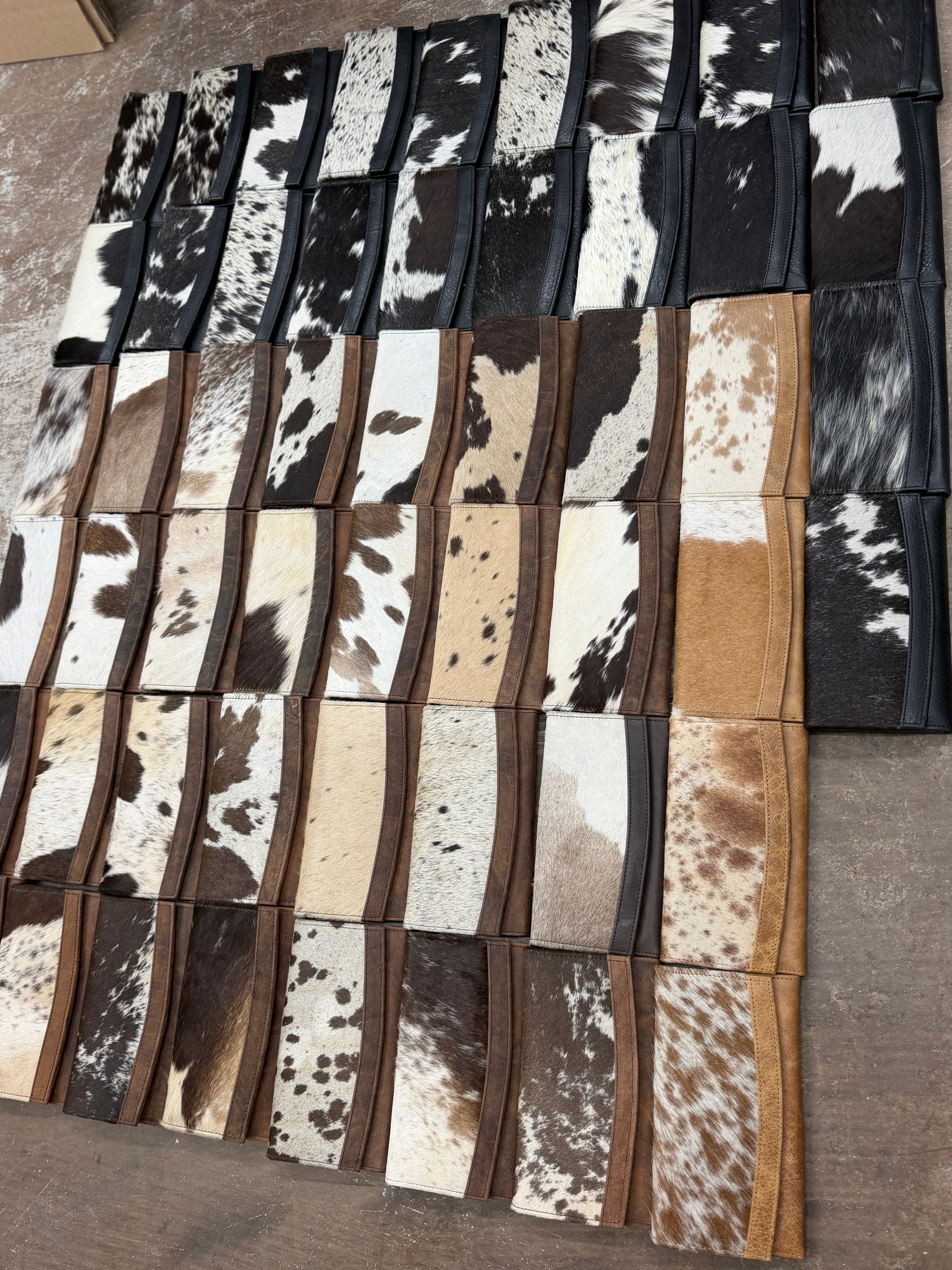 HALF OFF cowhide leather wallet