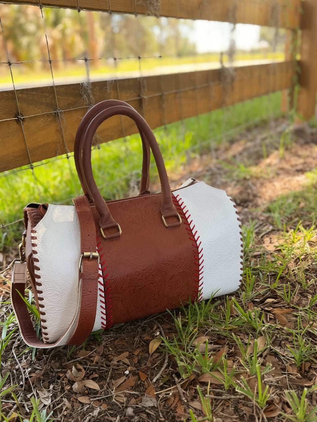 Leather Baseball speedy bag