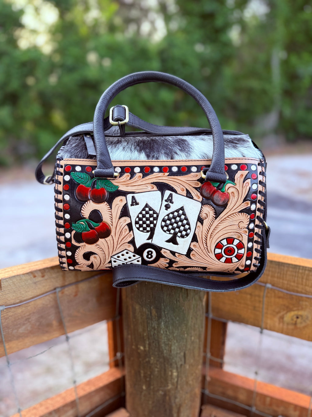 Wild Spade tooled leather speedy (M)