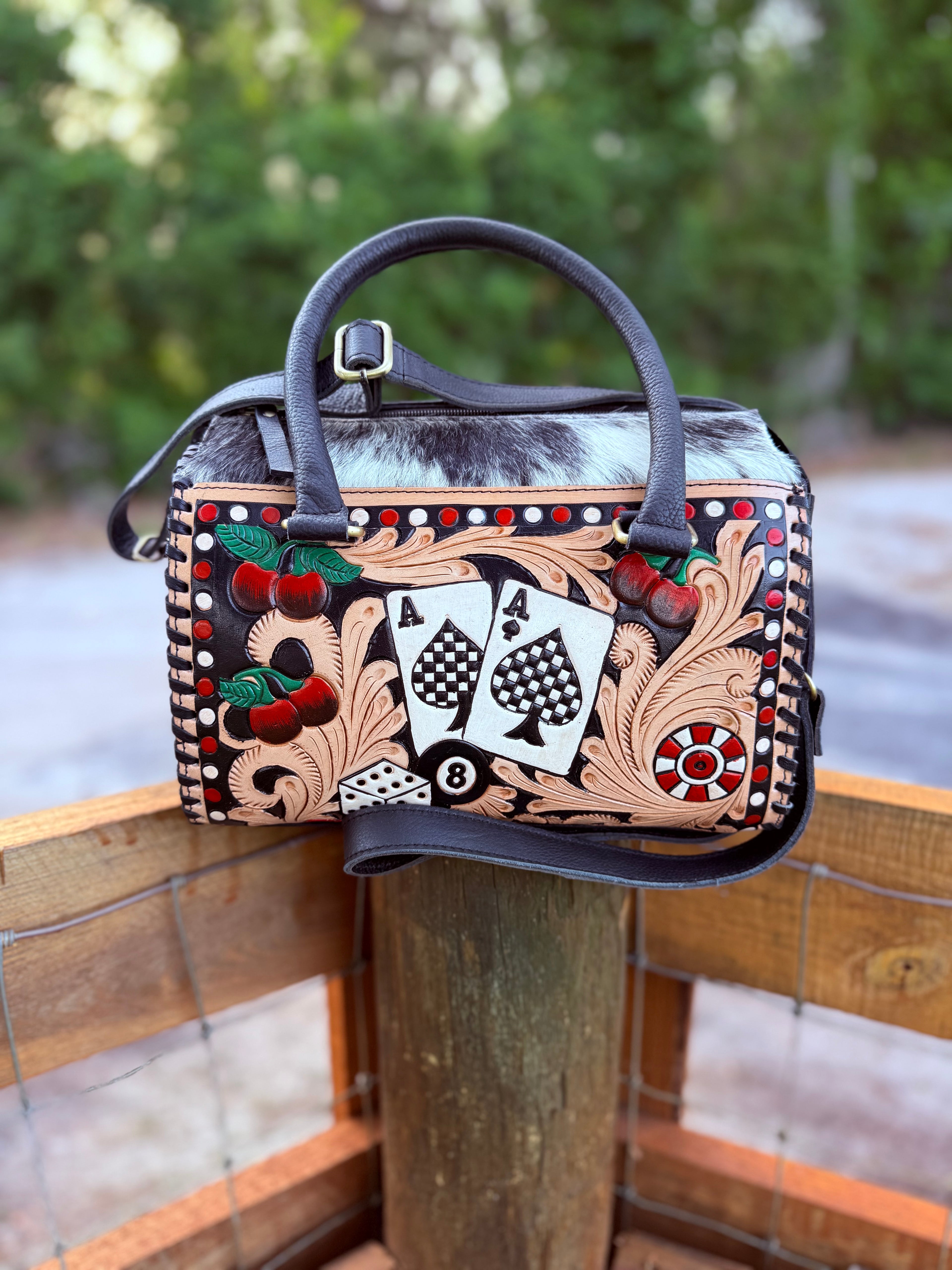 Wild Spade tooled leather speedy (M)