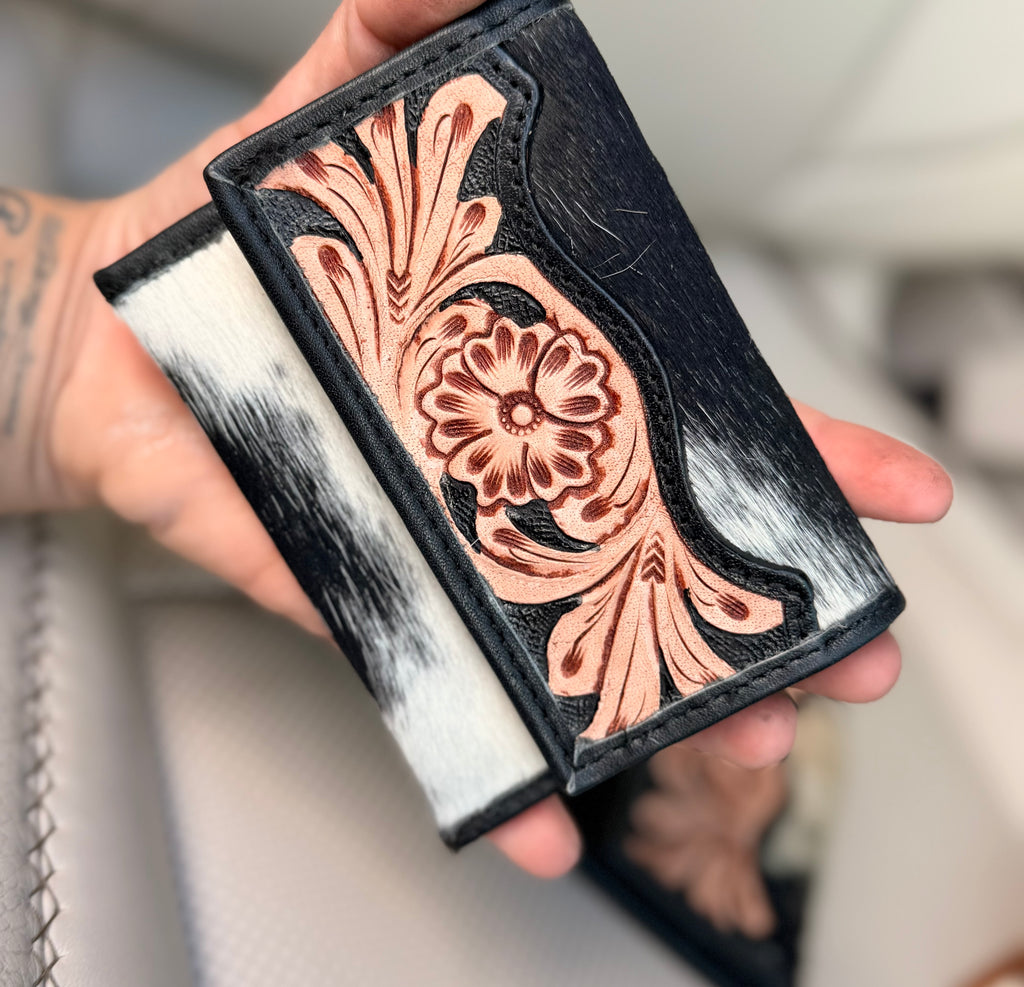 Tooled leather Card holder