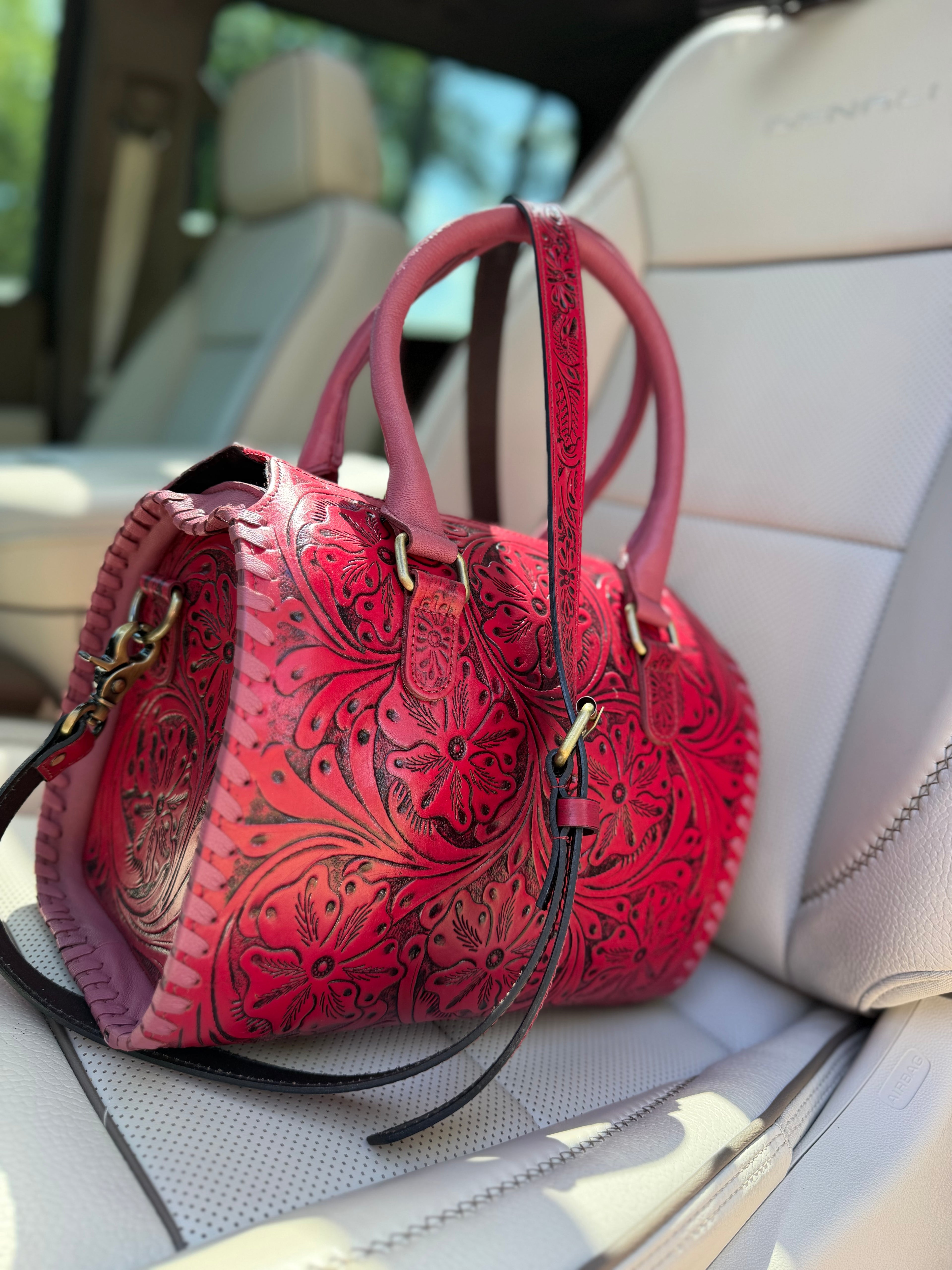Reddish Beauty speedy bag medium - by the Painted Porches