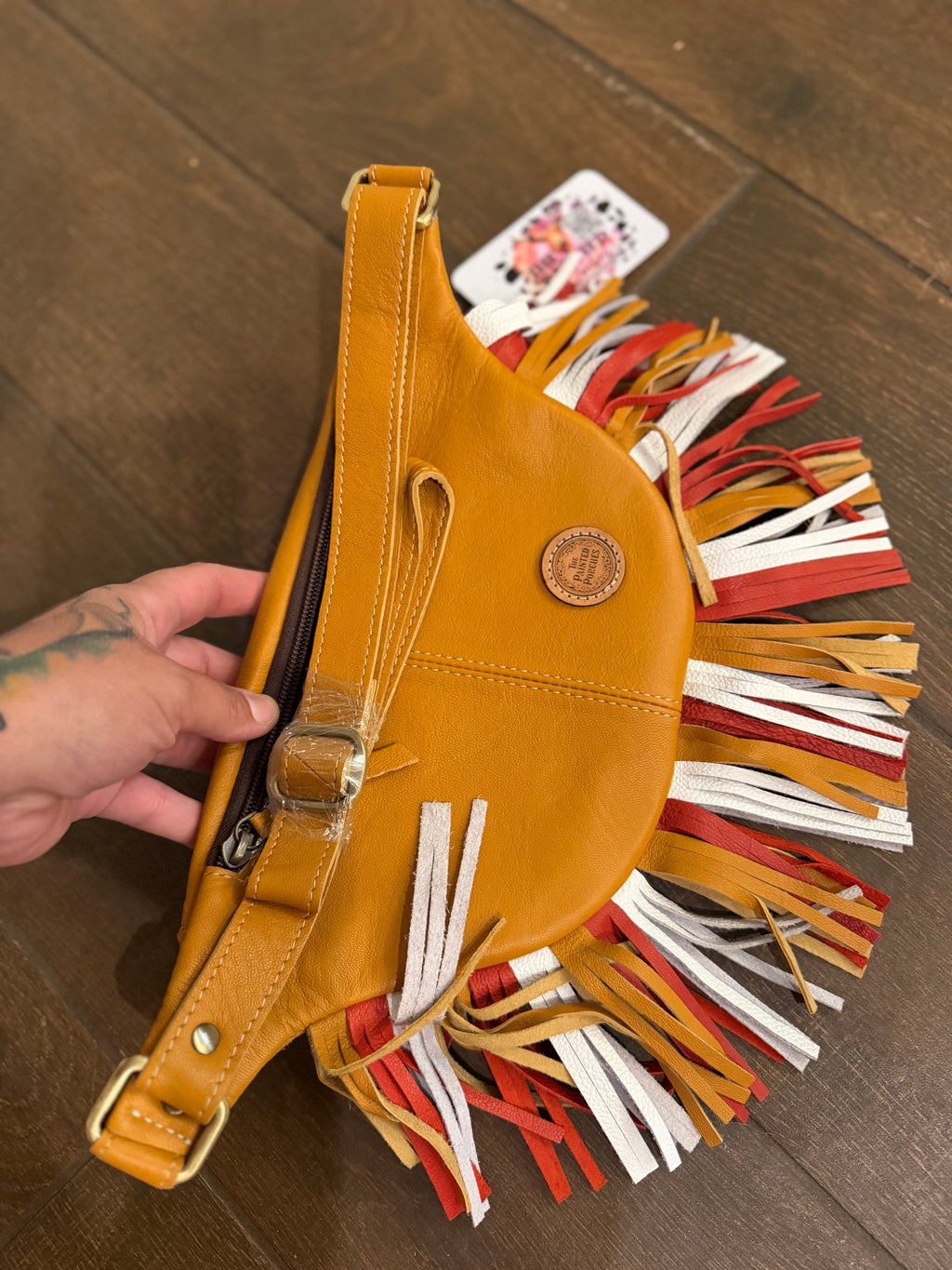 Baseball Bum bag with fringe - exclusively for The Painted Porches