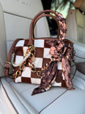 Couture Checks"Loretta" patchwork bag - by The Painted Porches