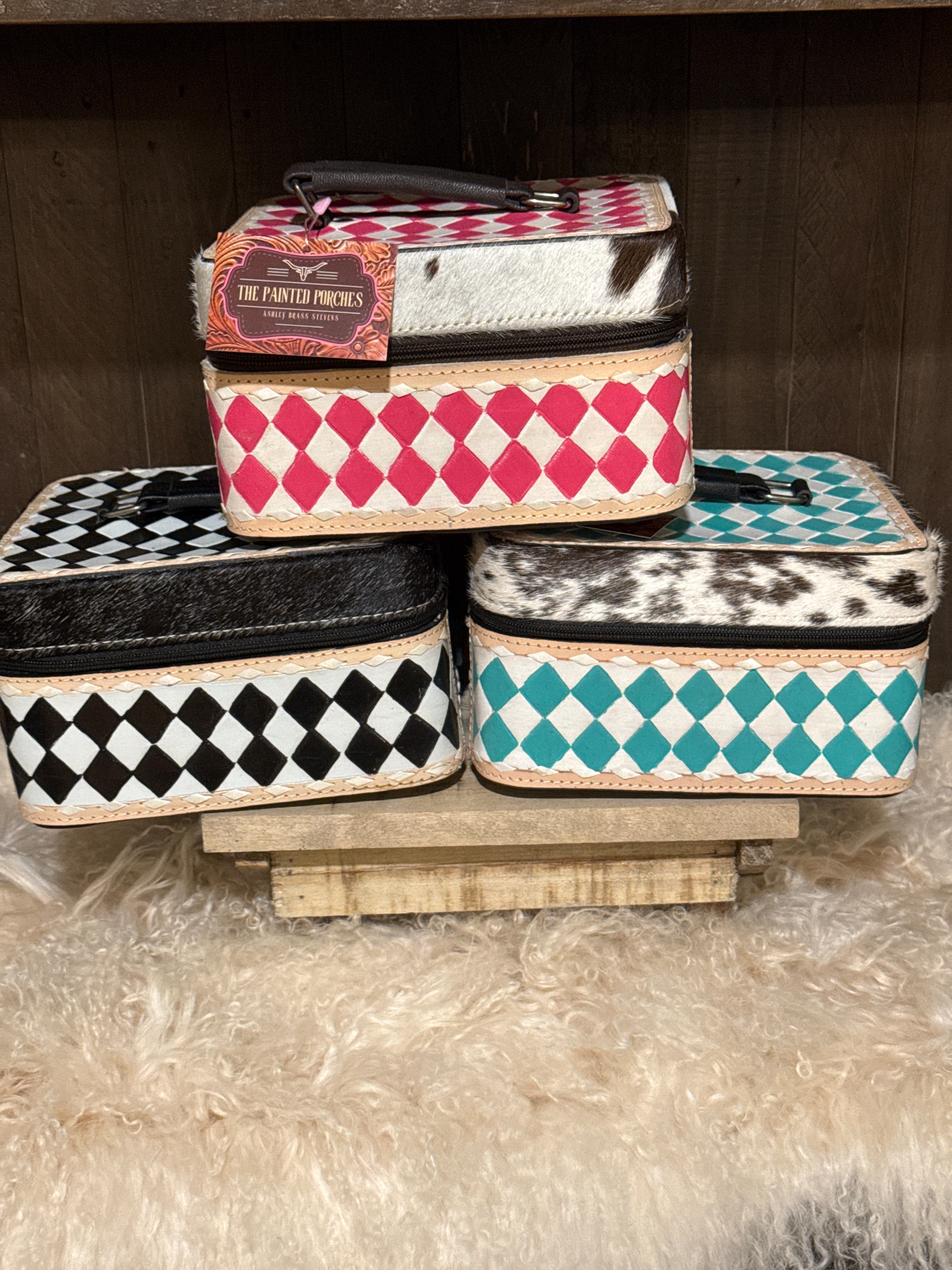 Checkered Jewelry Case