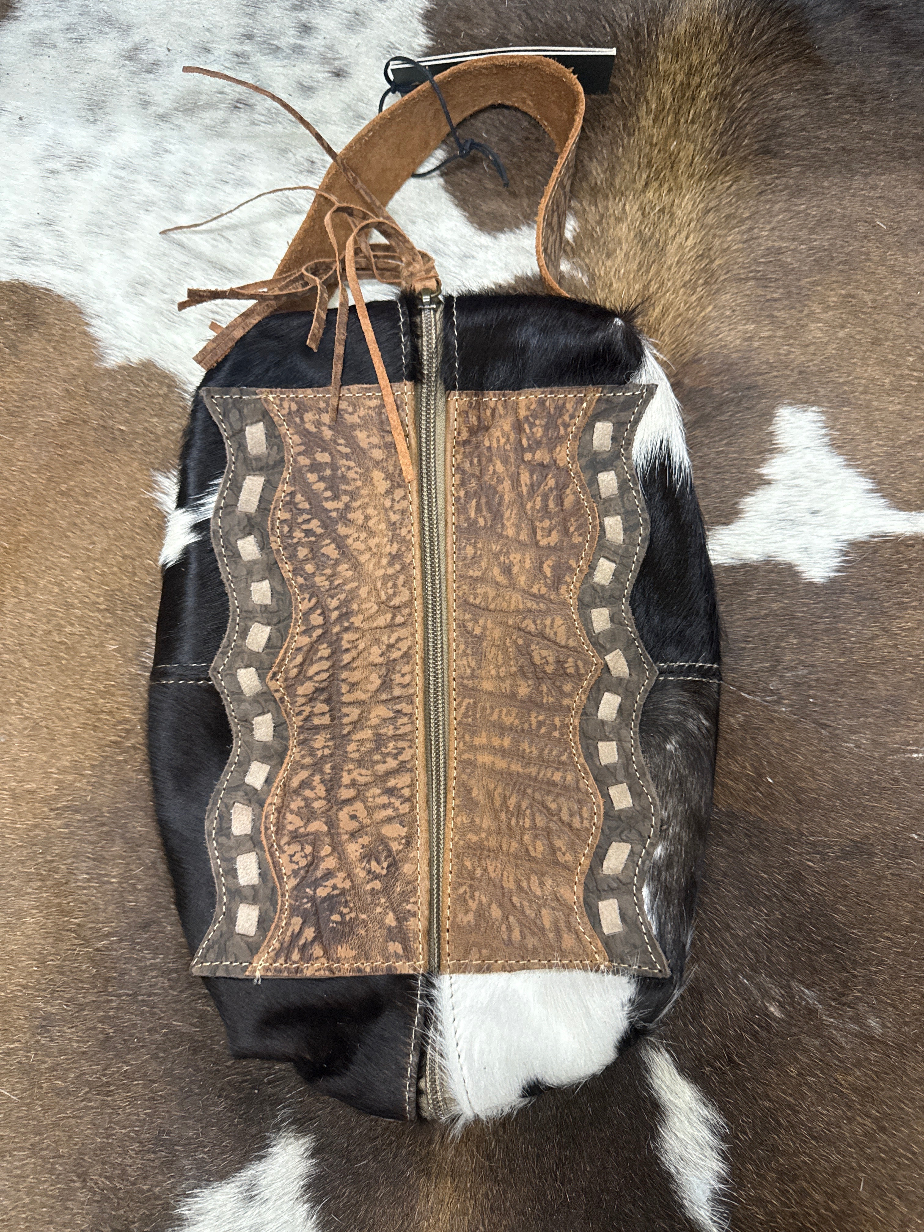 Soft Cowhide Makeup Bag