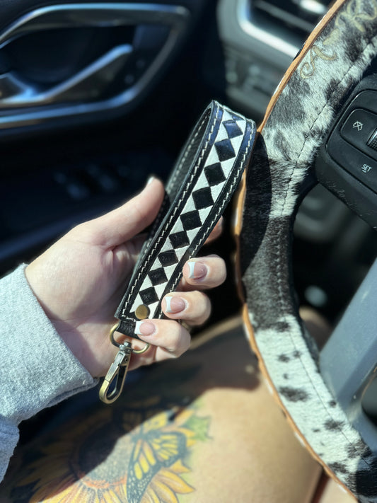 Checker Key wristlet