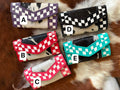 Checker wallet wristlet