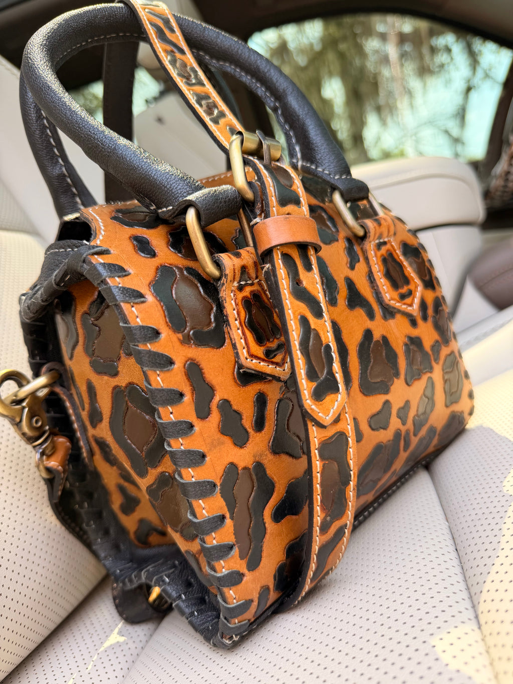 Cheetah (large print) speedy bag mini - exclusively for The Painted Porches