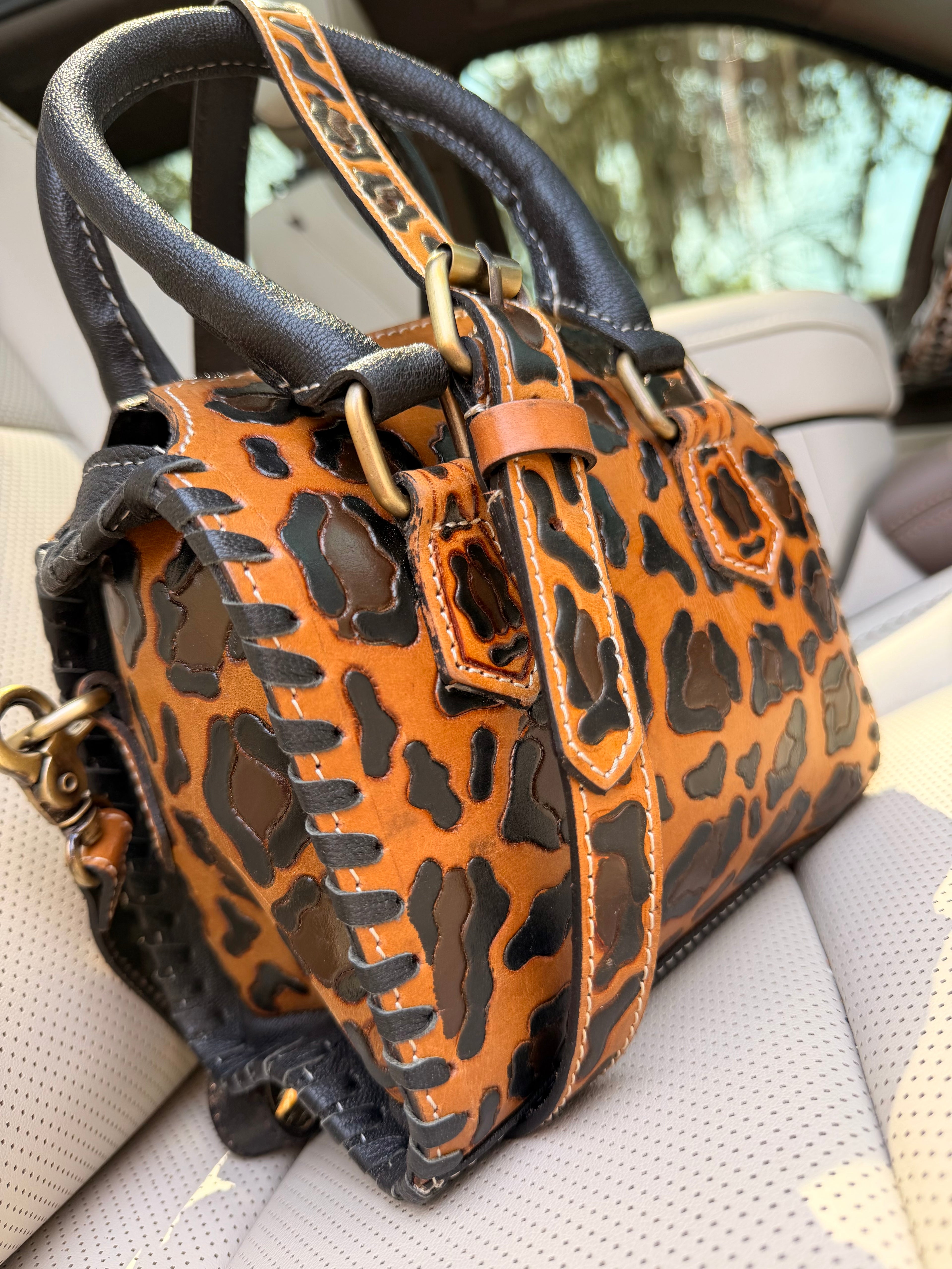 Cheetah (large print) speedy bag mini - exclusively for The Painted Porches