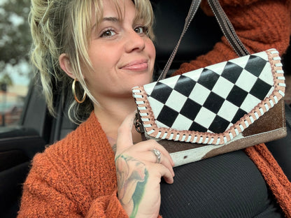 Cross body wallet clutch