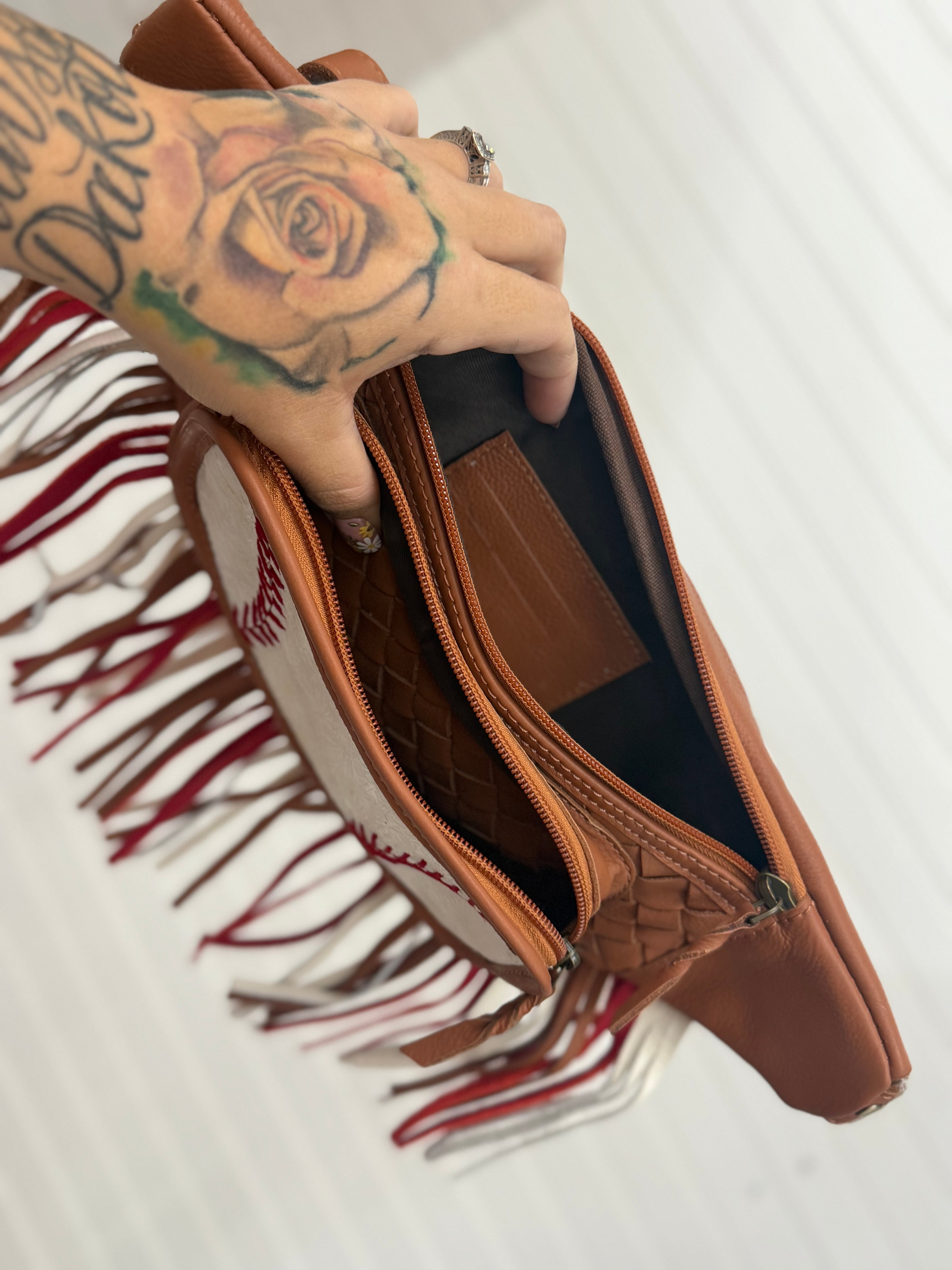 Half off baseball bum bag