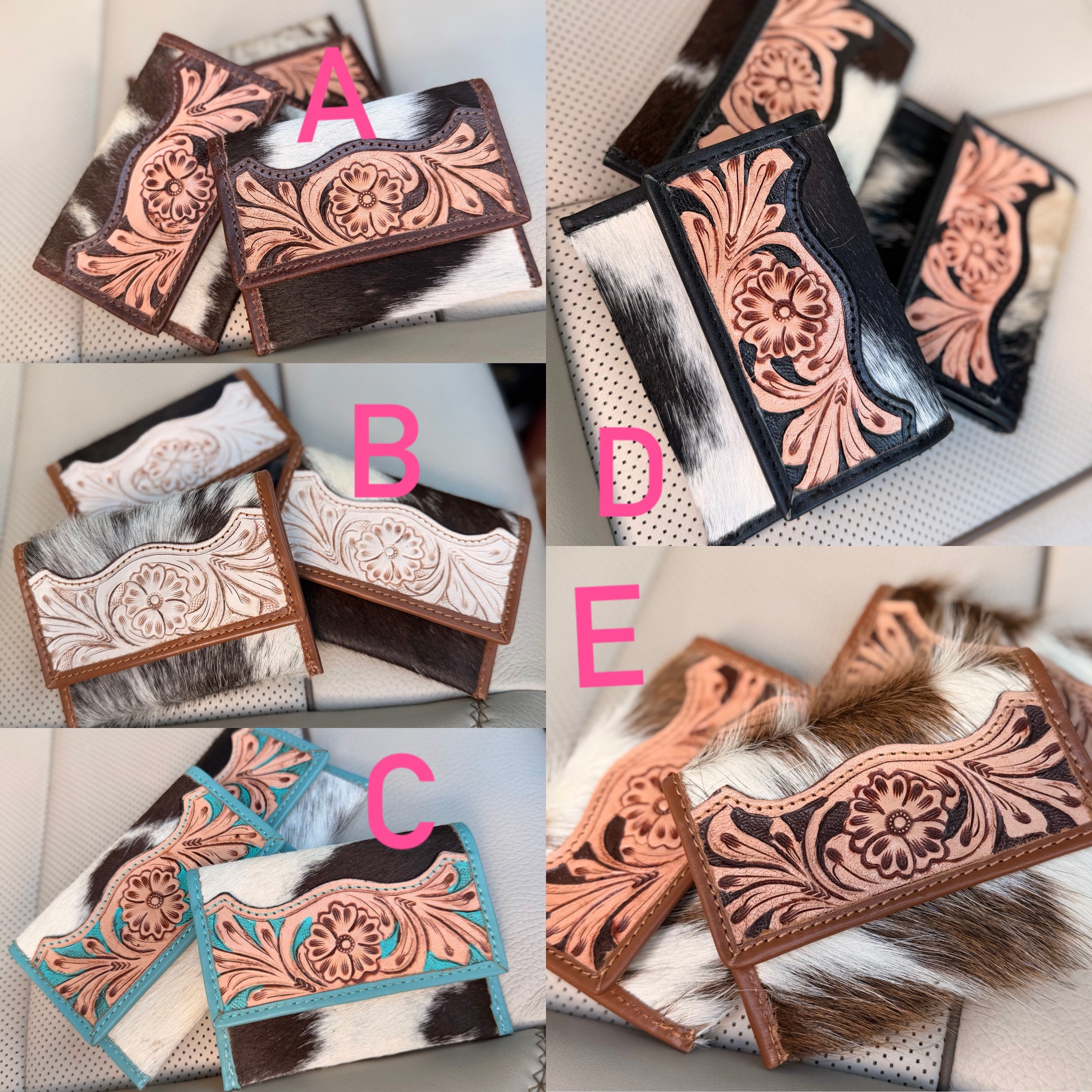 Tooled leather Card holder