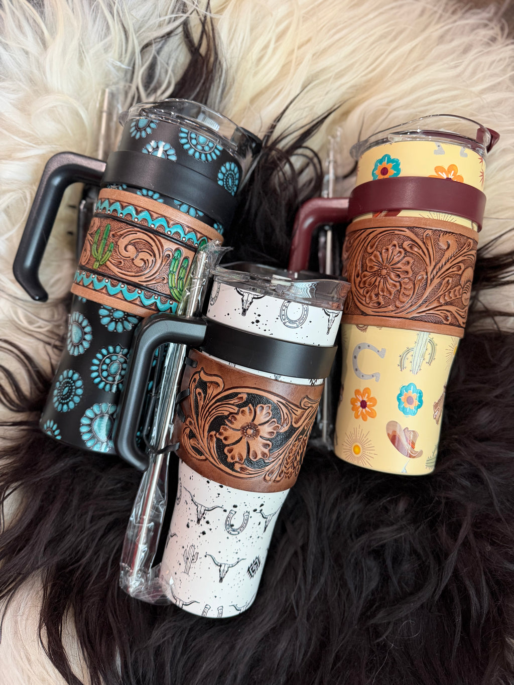 Tooled leather - Tumbler