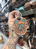 Leather keychain