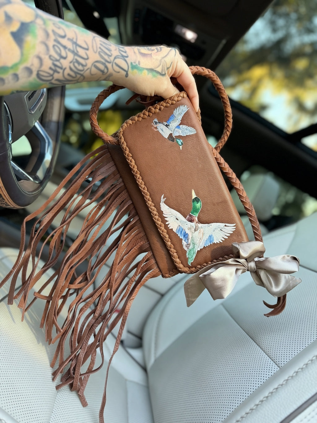 Mallard crossbody with fringe