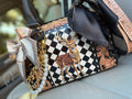 The Boujee Buck Speedy 🦌checker tooled leather speedy (medium)