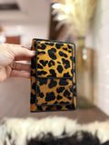 Cheetah cowhide Phone wallet