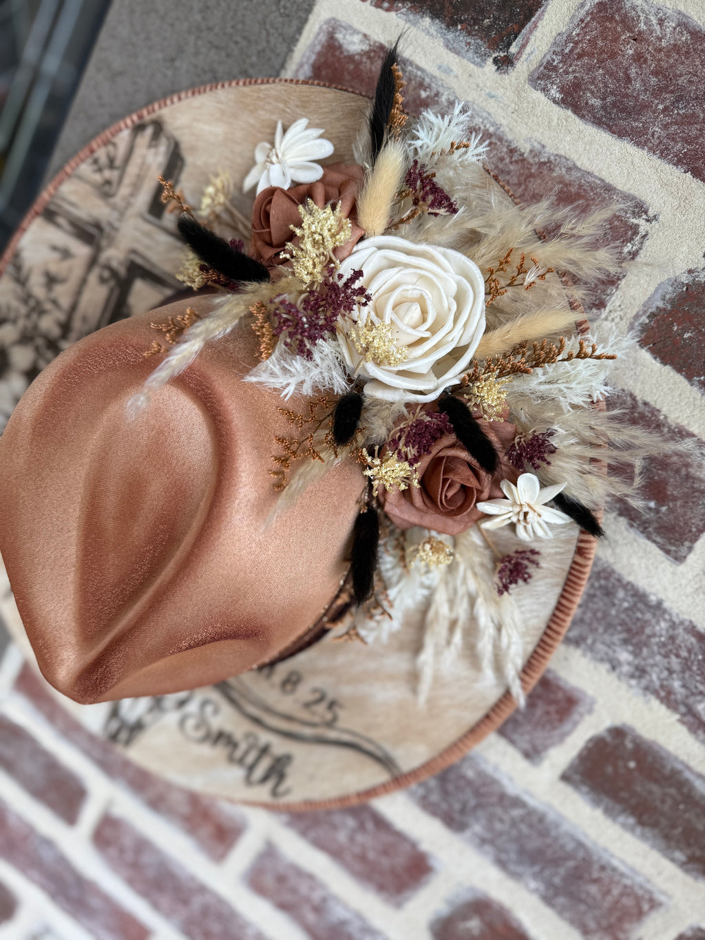 Engraved cowhide hat - Longhorn