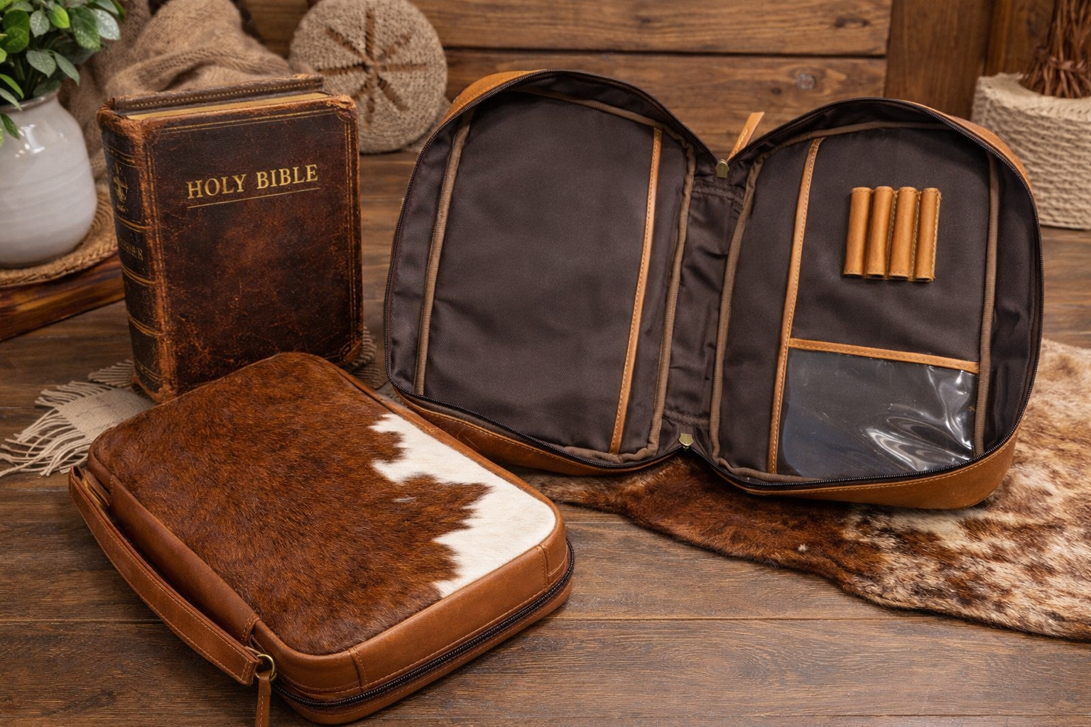 Bible carrying case - free engraving 11”x8”x2”