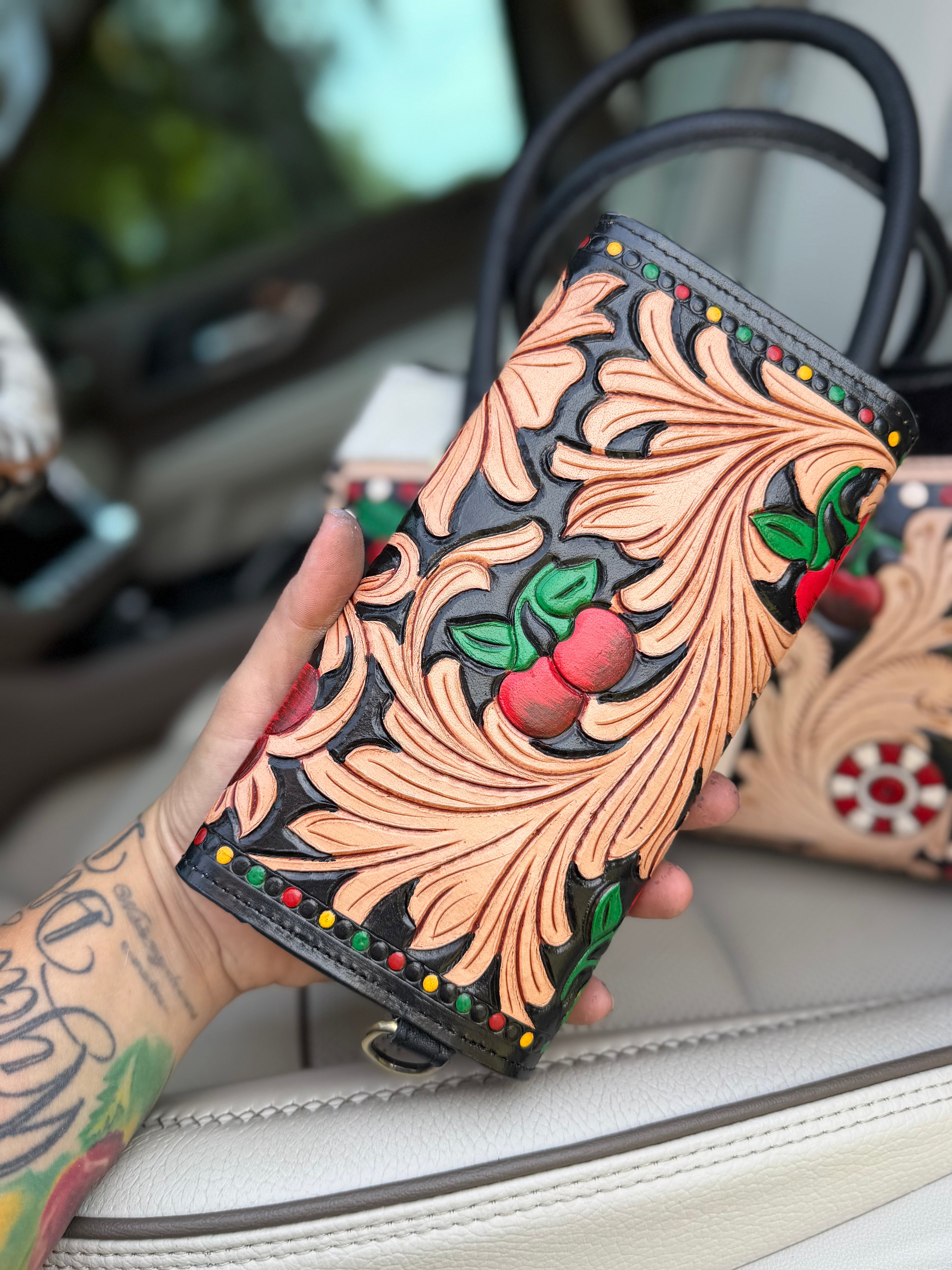 Wild Spade Tooled Wallet